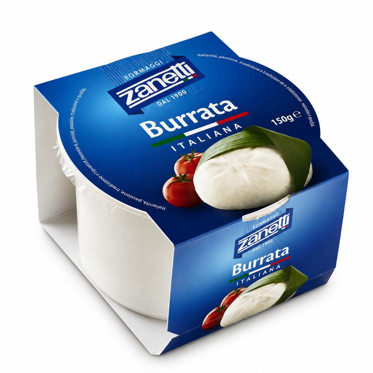 ZANETTI Q.BURRATA ITALIANA TARRINA 150GR