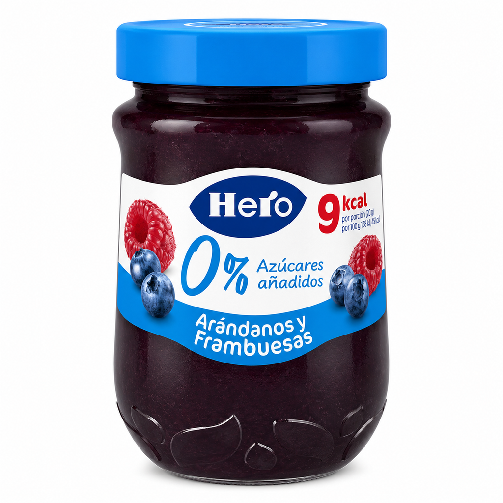 HERO CONFITURA ARANDANOS Y FRAMBUESA DIET 280GR