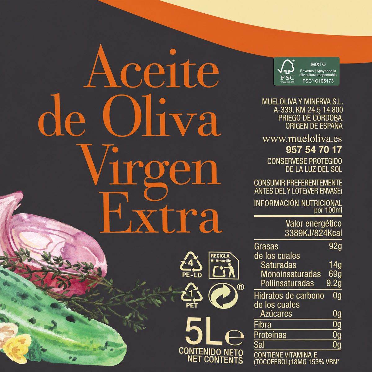 Minerva Aceite de Oliva Virgen Extra 5L