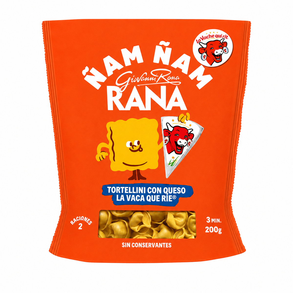 RANA ÑAM ÑAM TORTELLINI C/QUESO LA VACA QUE RIE 200GR