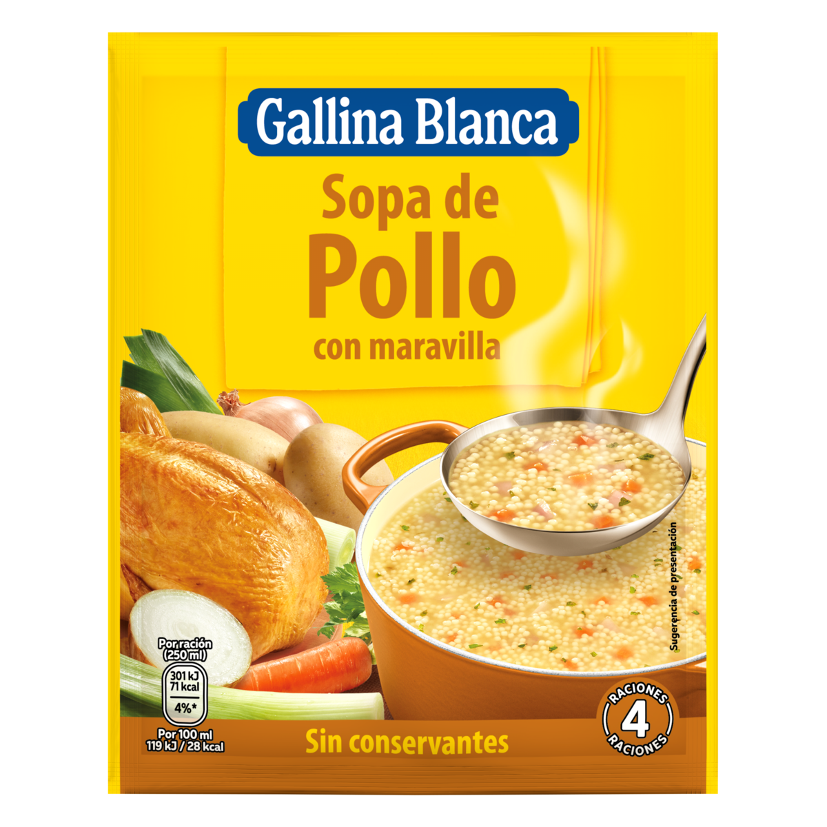 GALLINA BLANCA SOPA MARAVILLA SOBRE 56GR