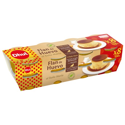 DHUL FLAN DE HUEVO PACK 8 X 100GR