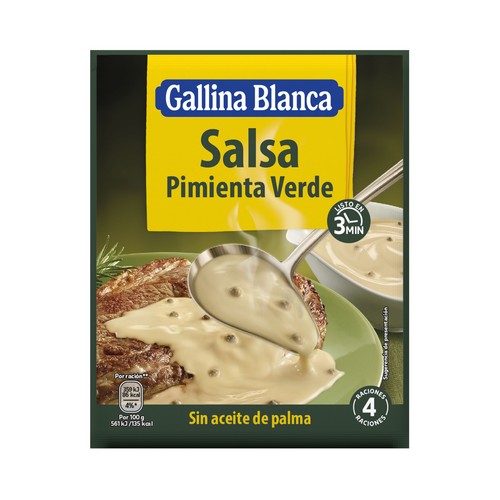 GALLINA BLANCA SALSA PIMIENTA/VERDE 50G