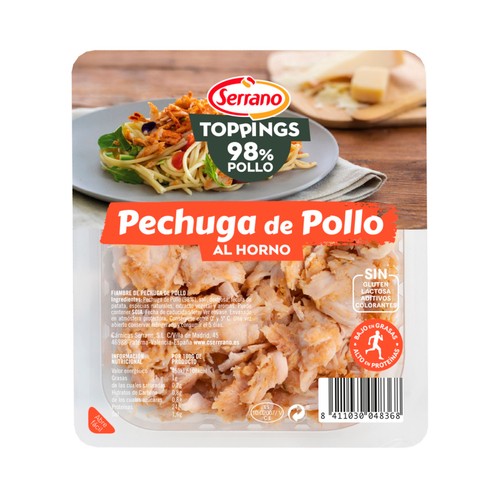 SERRANO TOPPINGS PECHUGA POLLO HORNO 140GR