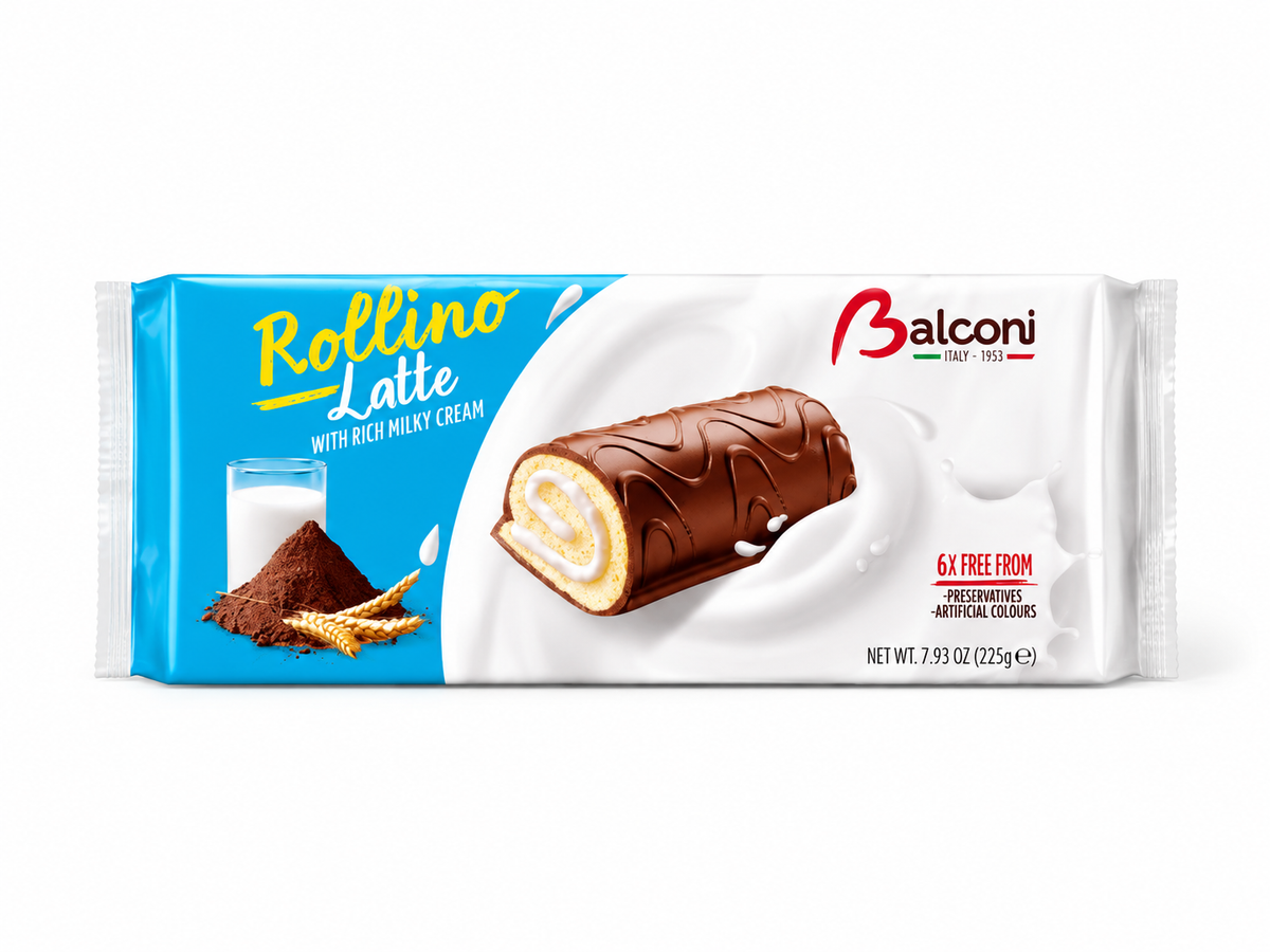 ROLLINO LECHE BALCONI 6 UNDS. 222 GRS.