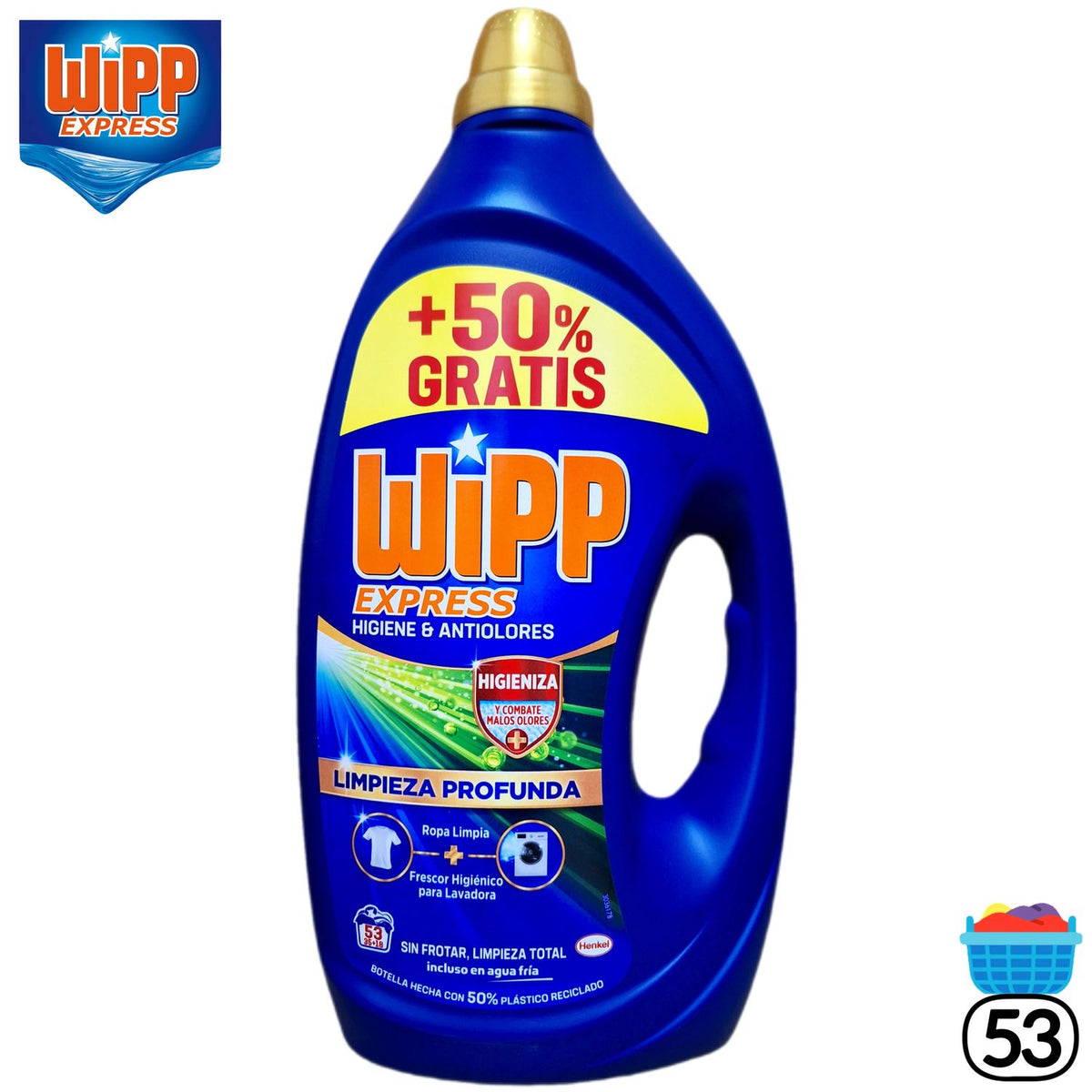 Wipp Detergente Anti Olores 53 Lavados