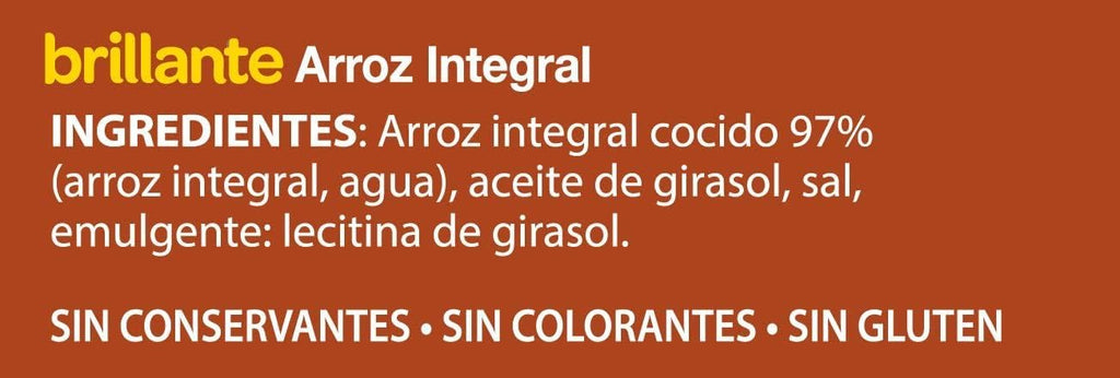 BRILLANTE ARROZ INTEGRAL FORMATO XL PACK 2 X 200GR