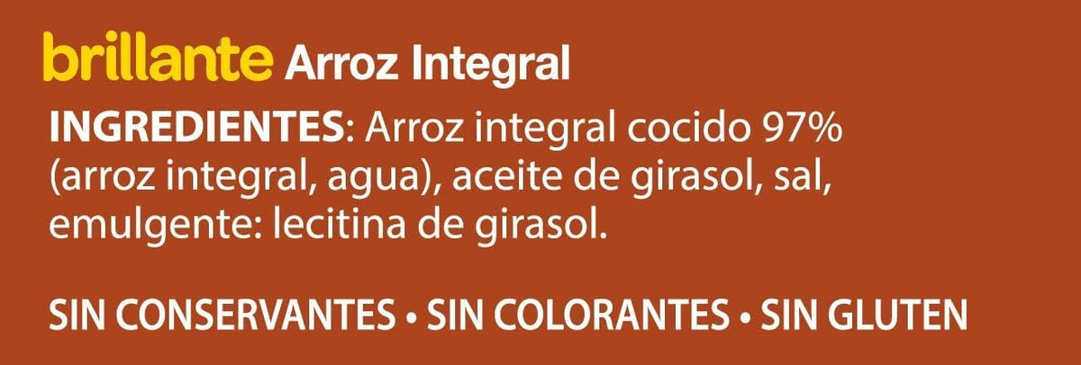 BRILLANTE ARROZ INTEGRAL FORMATO XL PACK 2 X 200GR