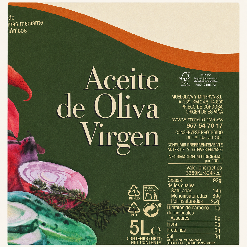 ACEITE OLIVA MINERVA VIRGEN 5L