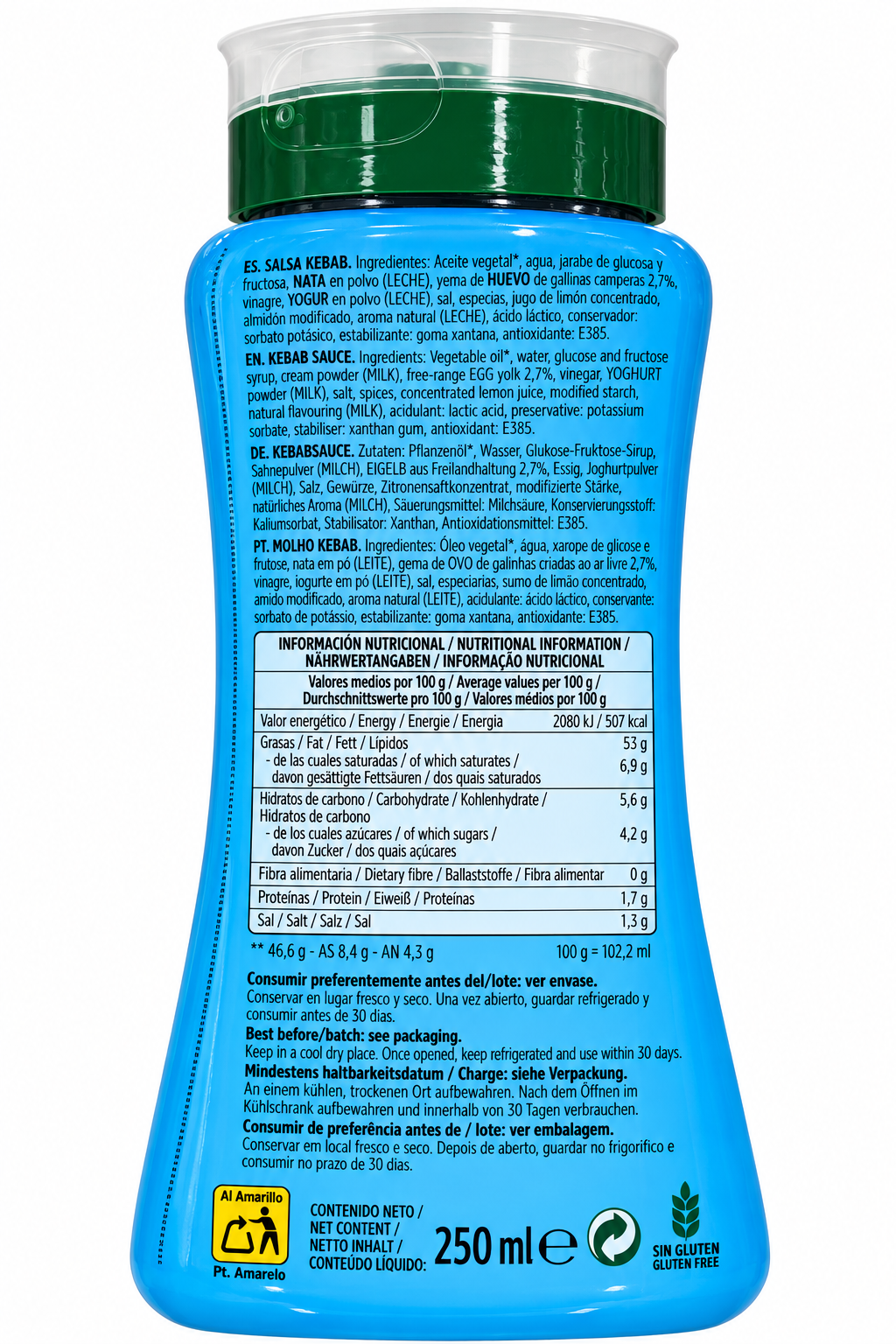 SALSA KEBAB WHITE CHOVI 250 ML