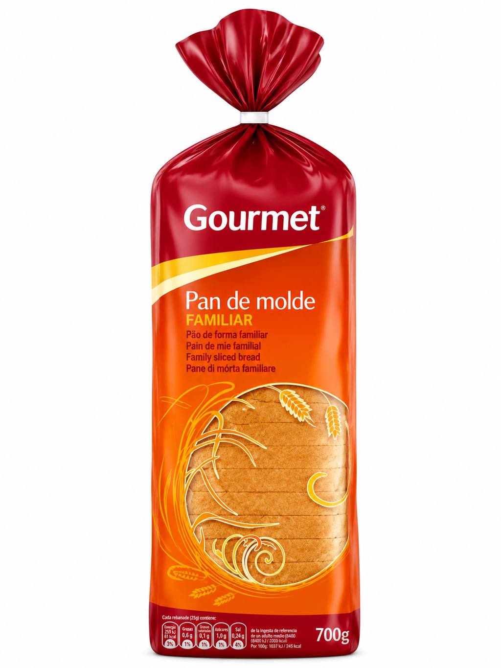 GOURMET PAN MOLDE FAM 820 G