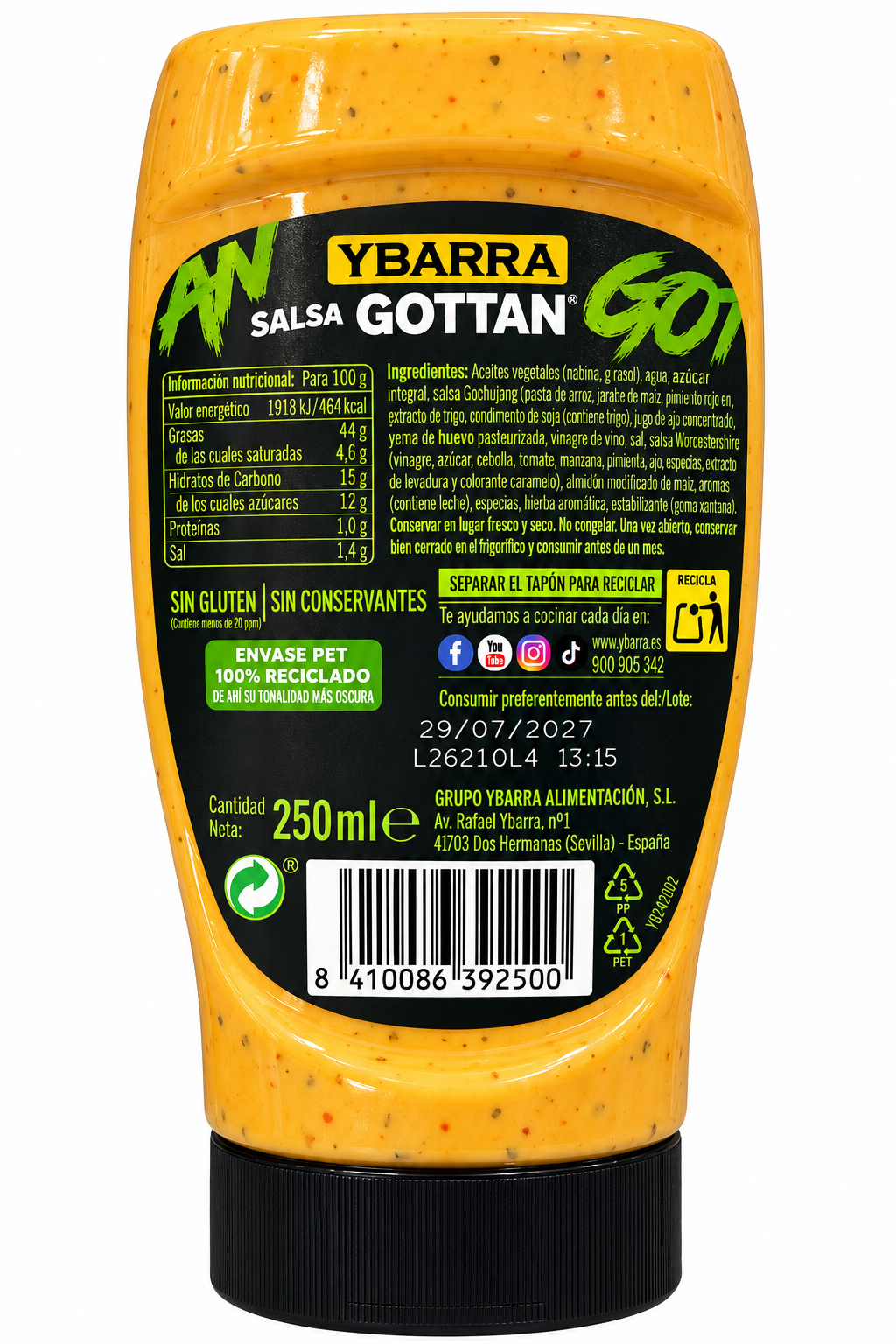 -YBARRA SALSA GOTTAN 250ML