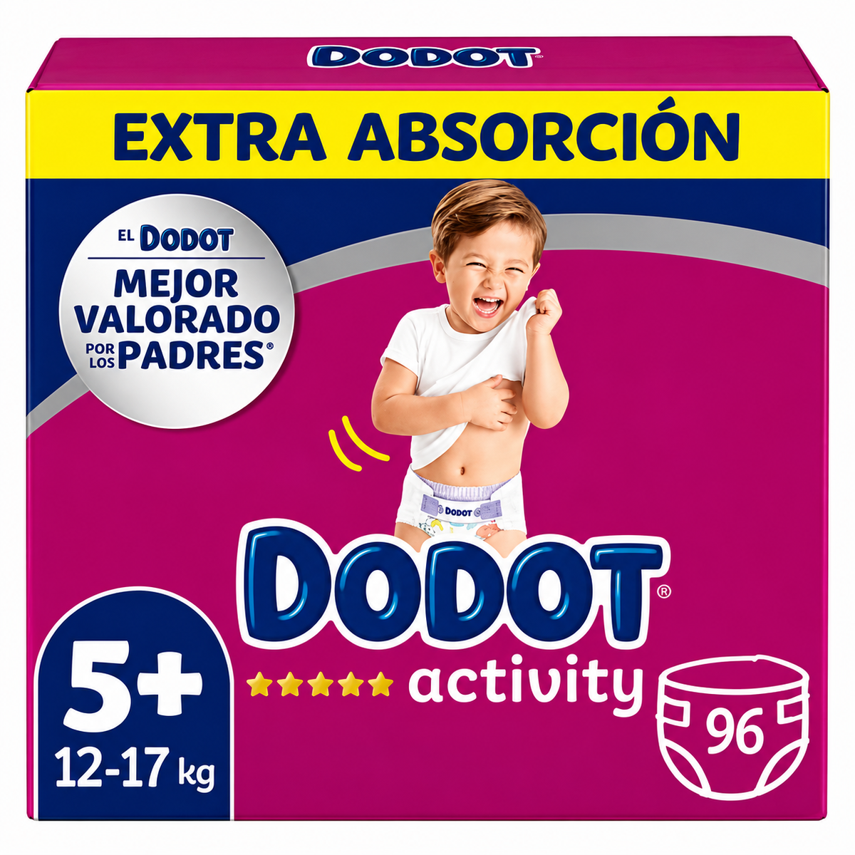 DODOT ACTIVITY EXTRA TALLA 5 96 UNIDADES