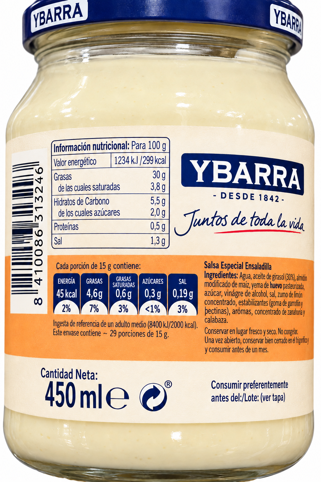 MAYONESA YBARRA ENSALADILLA 450 ML
