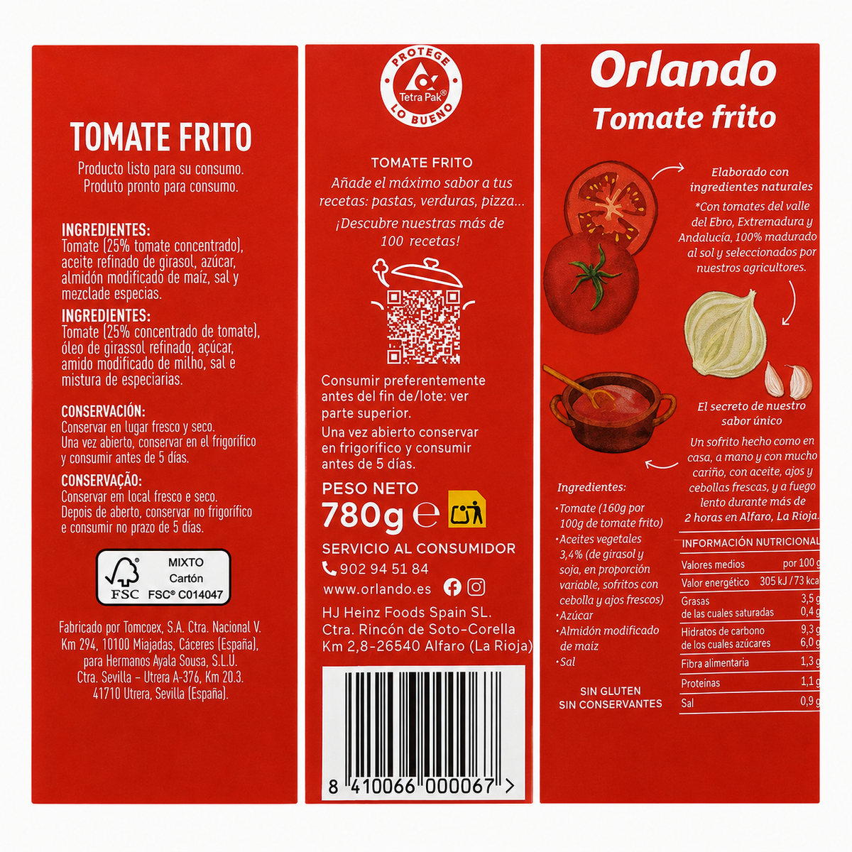 ORLANDO TOMATE FRITO 2,1KG