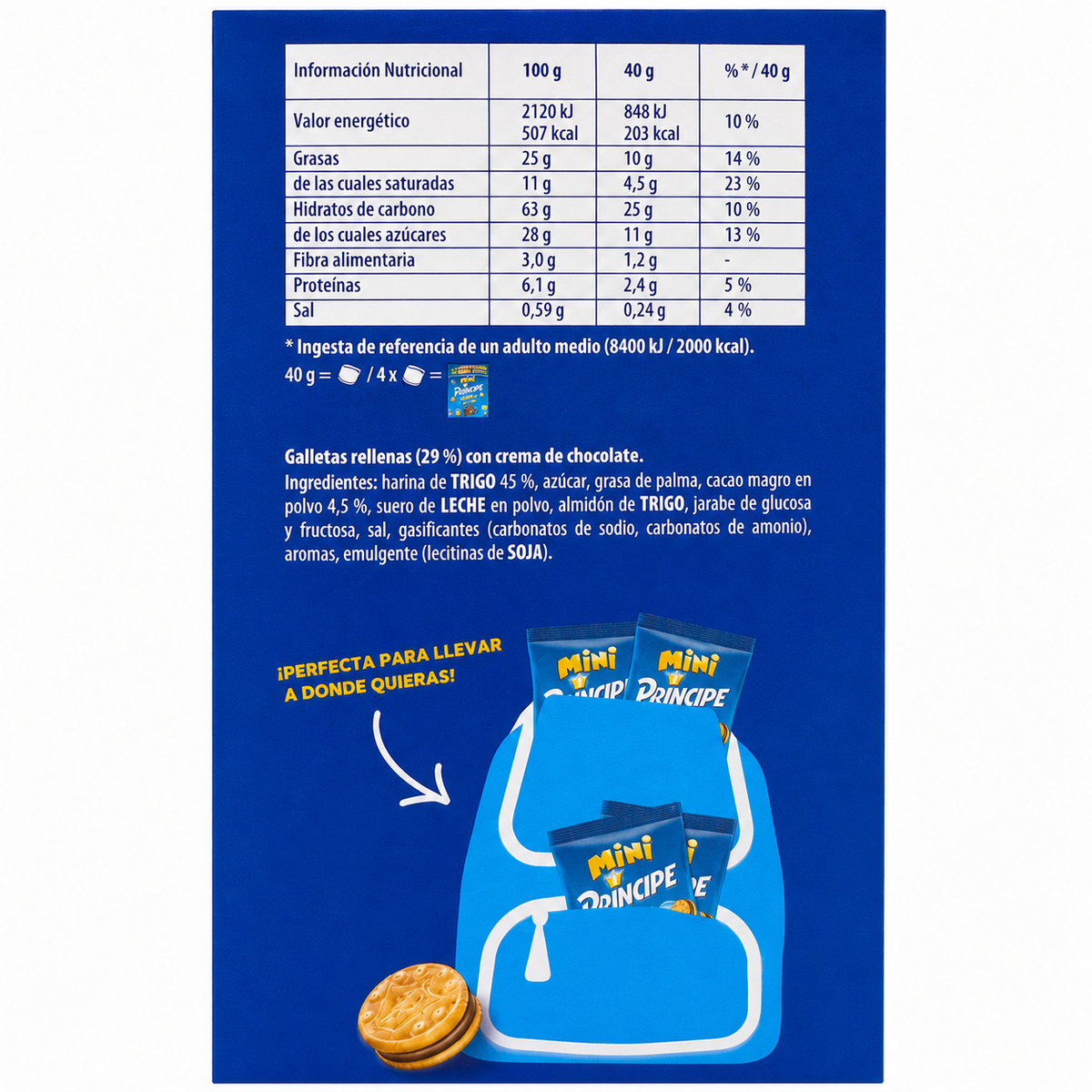 PRINCIPE MINI GALLETA CAJA 160 GR.