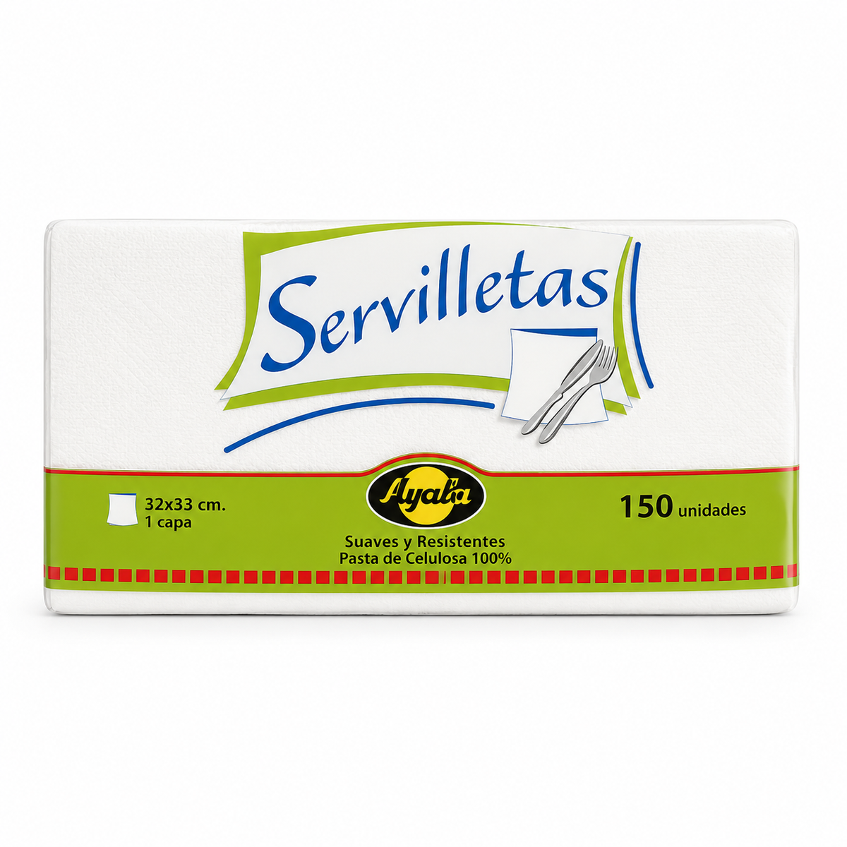AYALA SERVILLETAS 32X33 BCAS.140U.