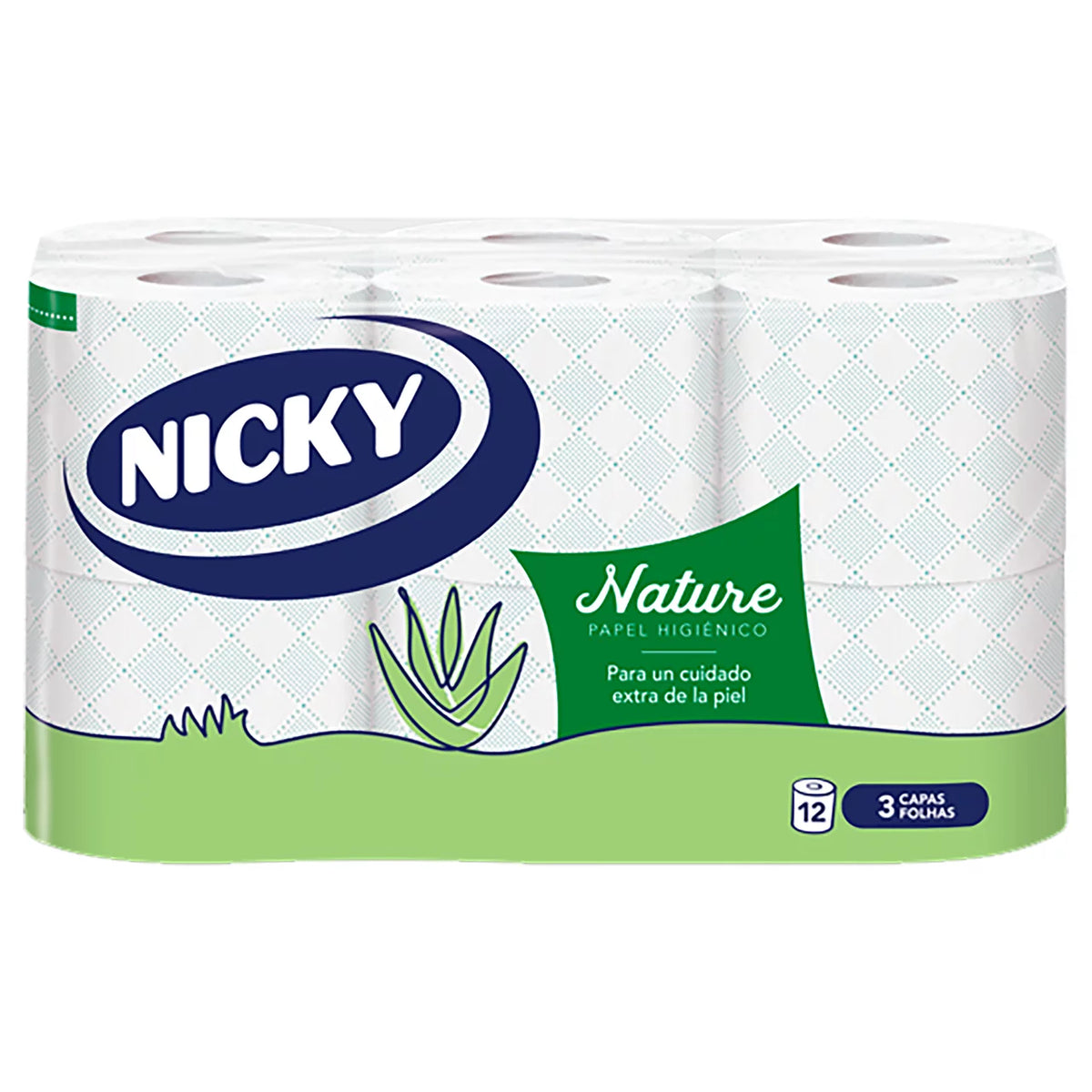 NICKY PAPEL HIG. NATURE 12 ROLLOS