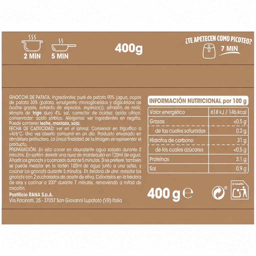 RANA GNOCCHI 400GR