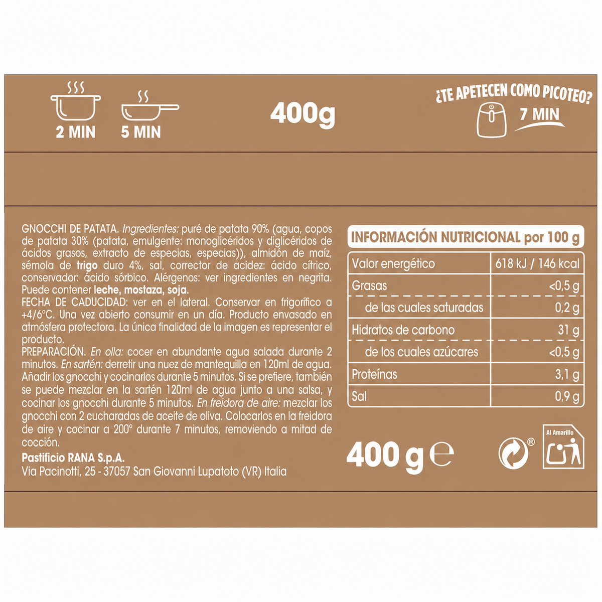 RANA GNOCCHI 400GR