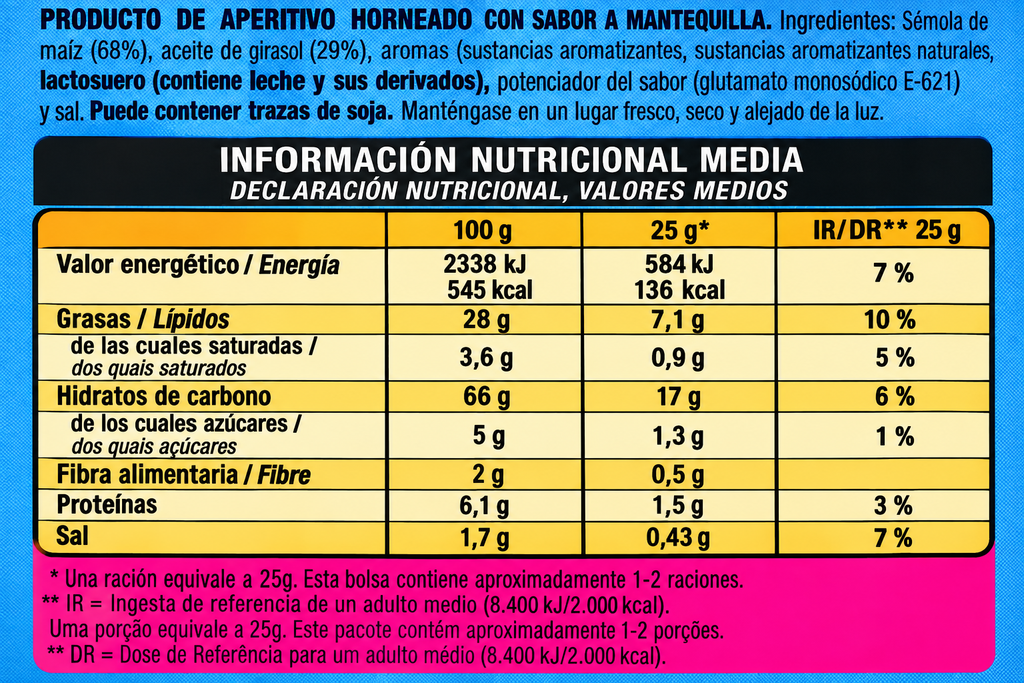 Jumpers Palomitas Mantequilla 90 g