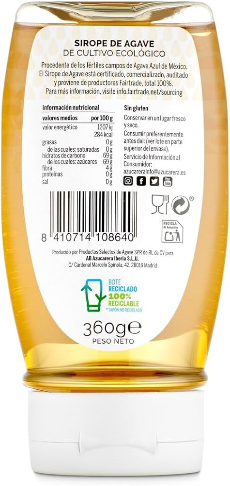 AZUCARERA SIROPE DE AGAVE 360GR