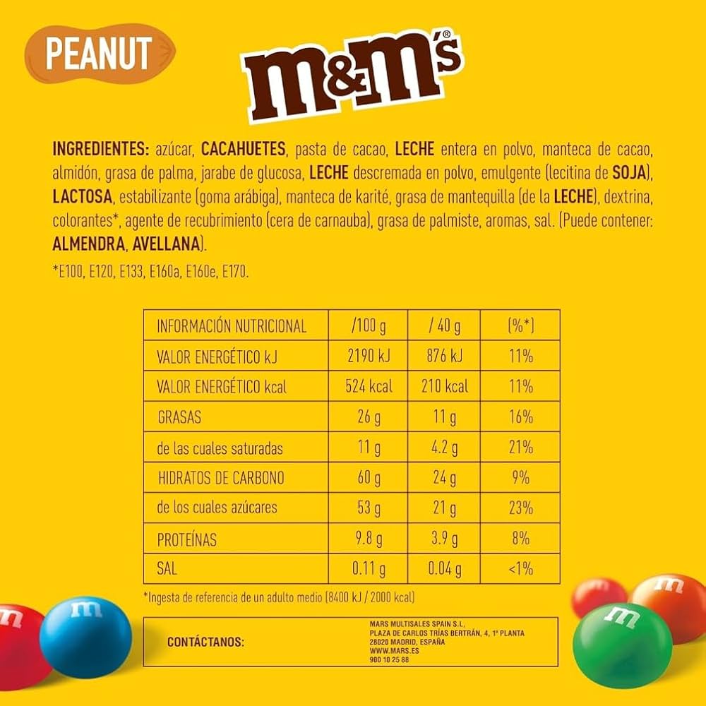 M&M CACAHUETE 200GR