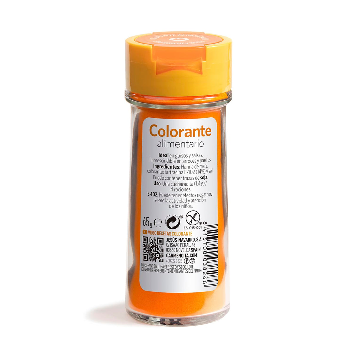 CARMENCITA COLORANTE ALIMENTARIO CRISTAL 62G.