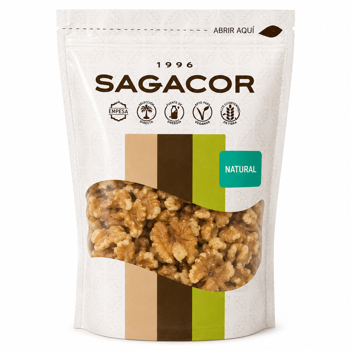SAGACOR NATURAL NUEZ PELADA DOYPACK 350GR
