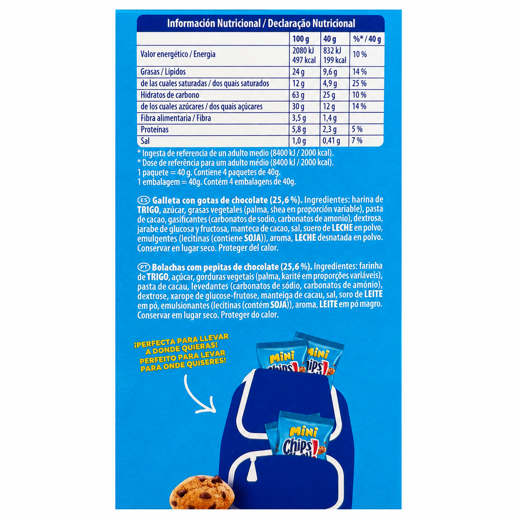 GALLETAS MINI CHIPS AHOY 160GR