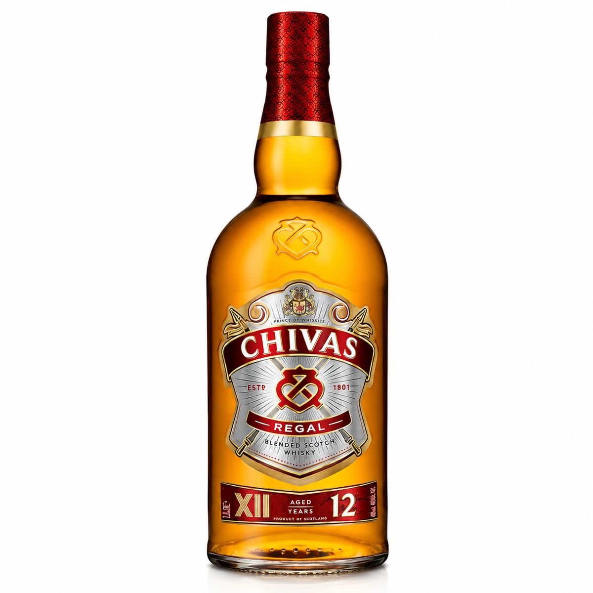 CHIVAS REGAL WHISKY 12 AÑOS 1L