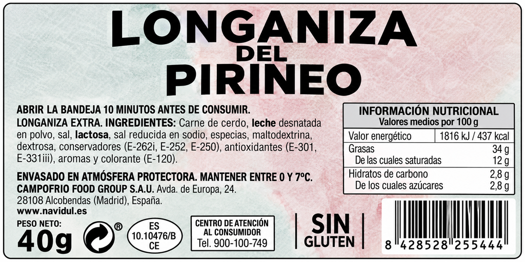 NAVIDUL LONGANIZA DEL PIRINEO 50GR