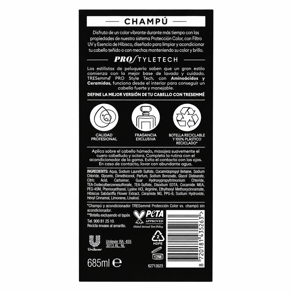 TRESEMME CHAMPU PROTECCION COLOR 685ML