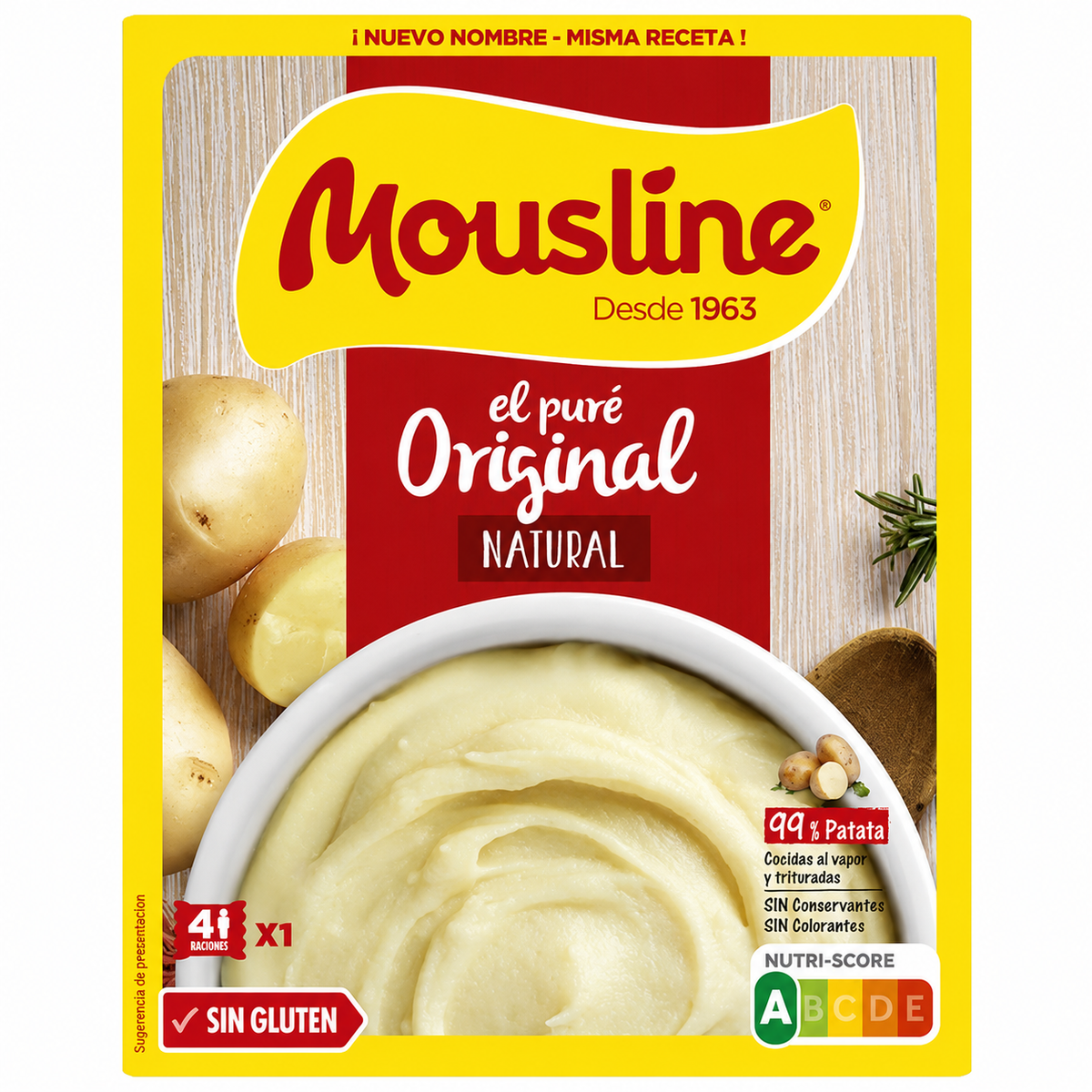 MOUSLINE PURE DE PATATAS 115 GRS