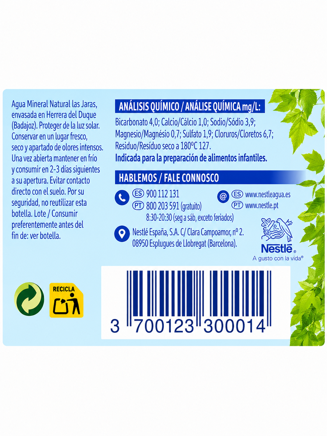 AQUAREL AGUA MINERAL 1.5 L