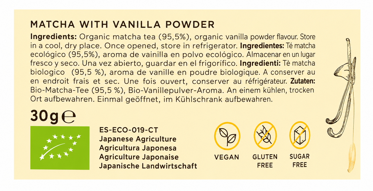 MATCHA&CO TE MATCHA VAINILLA 80GR