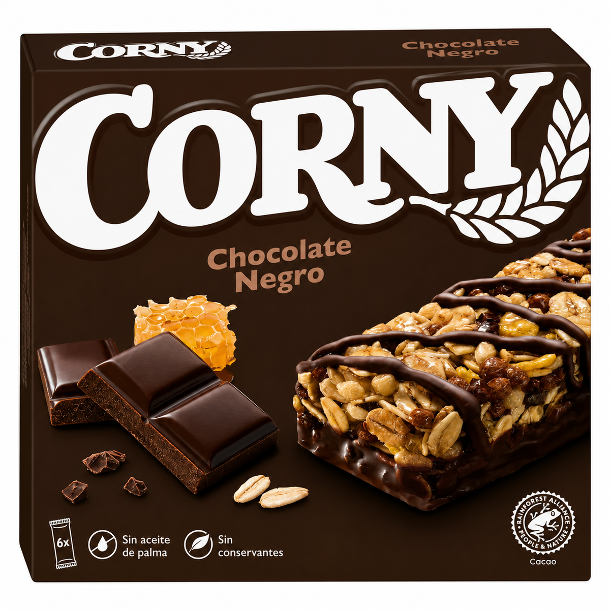 CORNY BARRITAS MUESLY CHOCOLATE NEGRO PACK 6 X 23GR