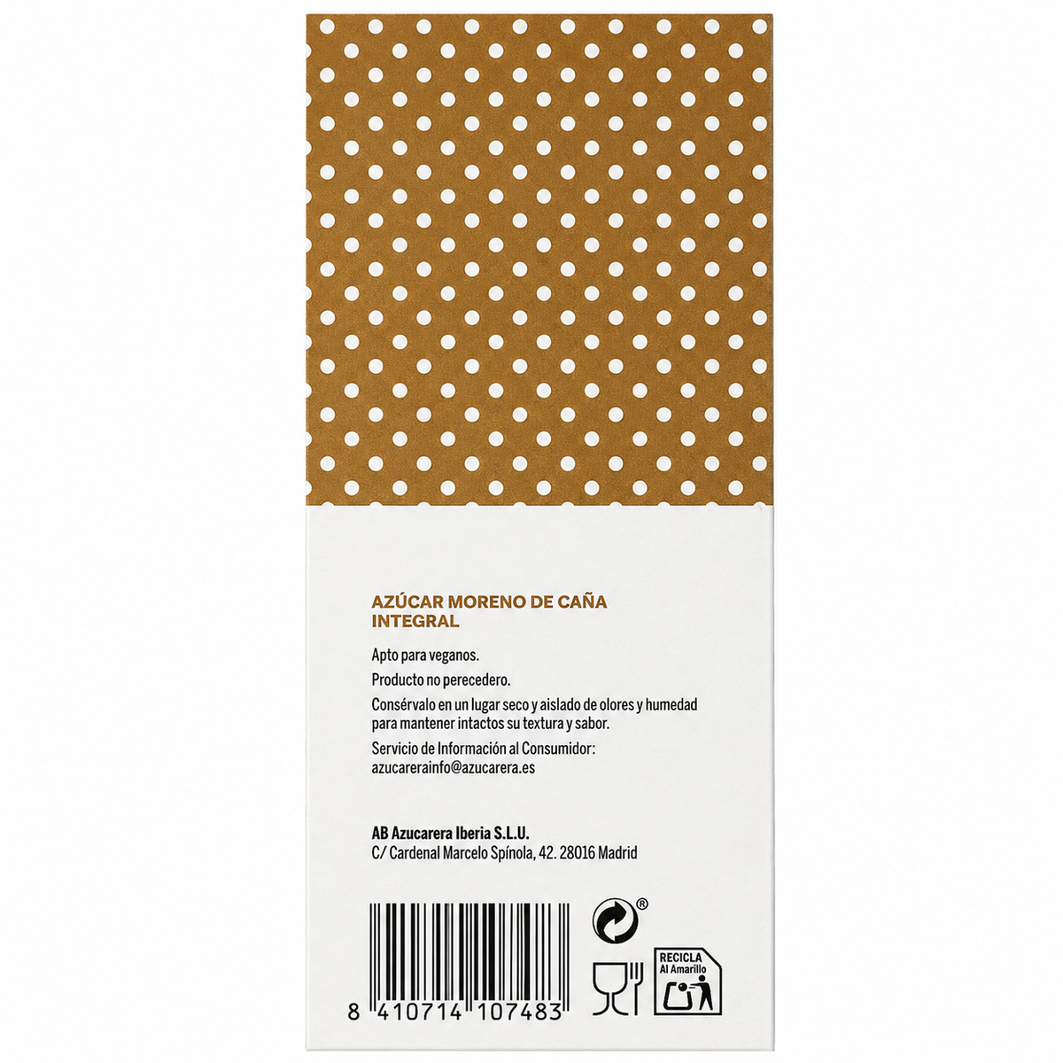 AZUCAR AZUCARERA MORENO 800GR