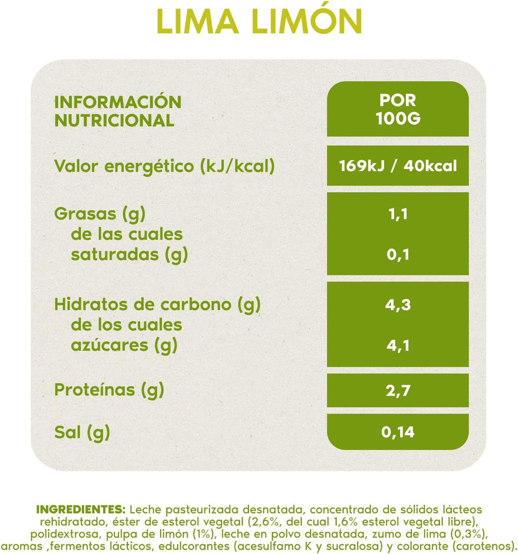 DANONE DANACOL LIMA LIMON 0% PACK 6 600GR