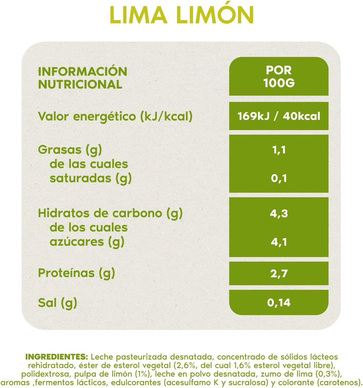 DANONE DANACOL LIMA LIMON 0% PACK 6 600GR