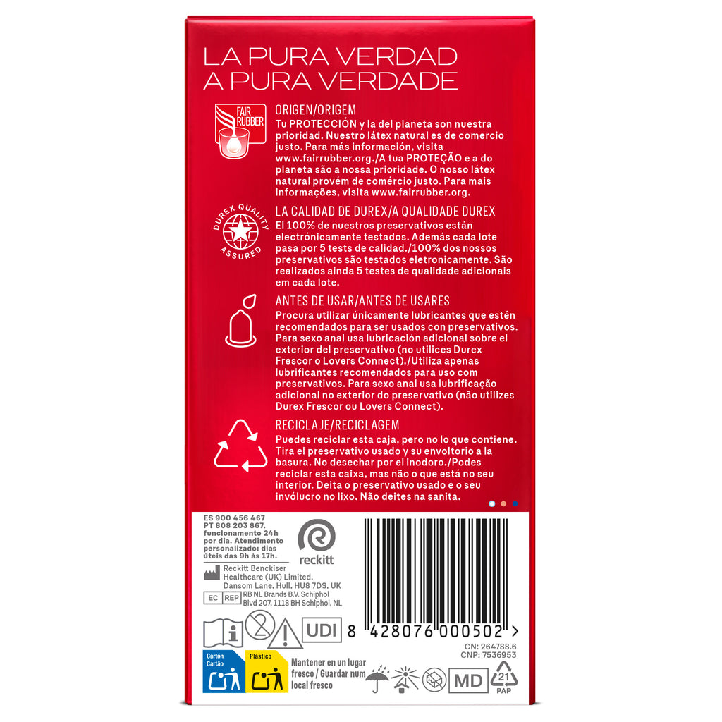 DUREX PRESERVATIVOS CONTACTO TOTAL 12 UDS