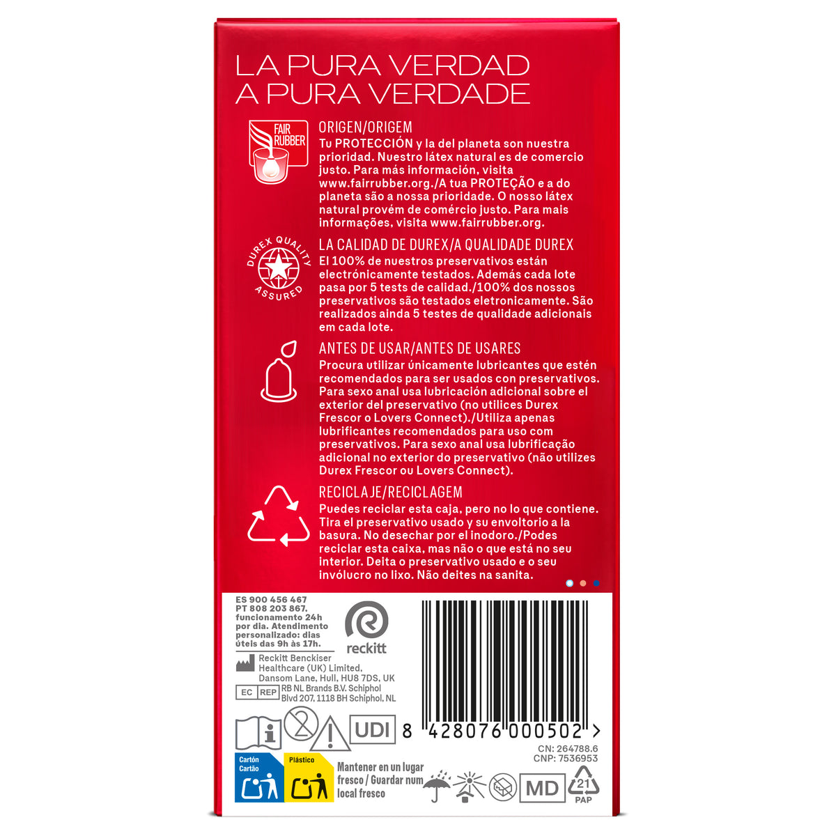DUREX PRESERVATIVOS CONTACTO TOTAL 12 UDS