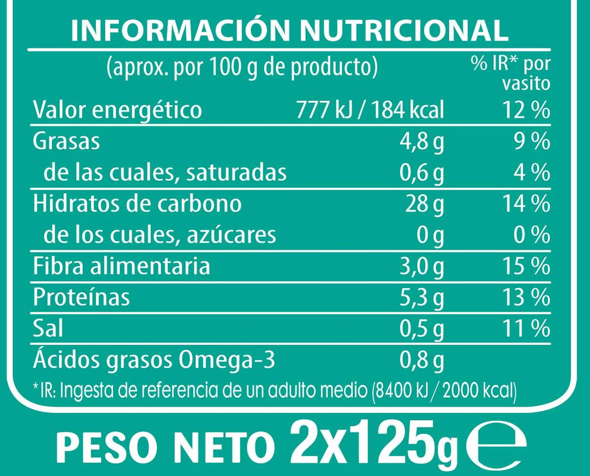 BRILLANTE ARROZ INTEGRAL C/ CHIA PACK 2 X 125GR