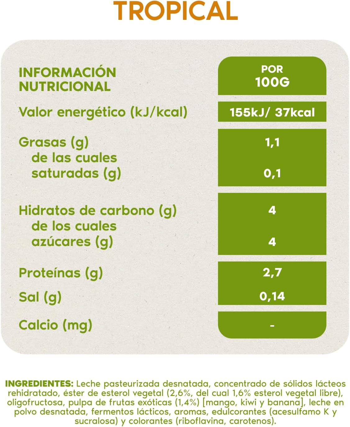 DANONE DANACOL LIQUIDO TROPICAL PACK-12 UN