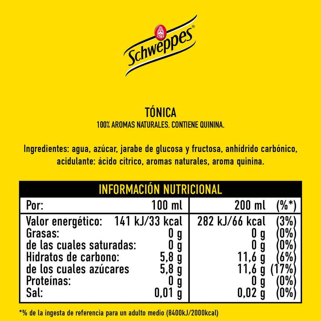 TONICA SCHWEPPES LATA 25CL