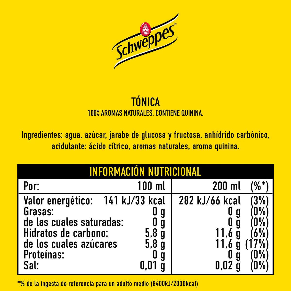 TONICA SCHWEPPES LATA 25CL