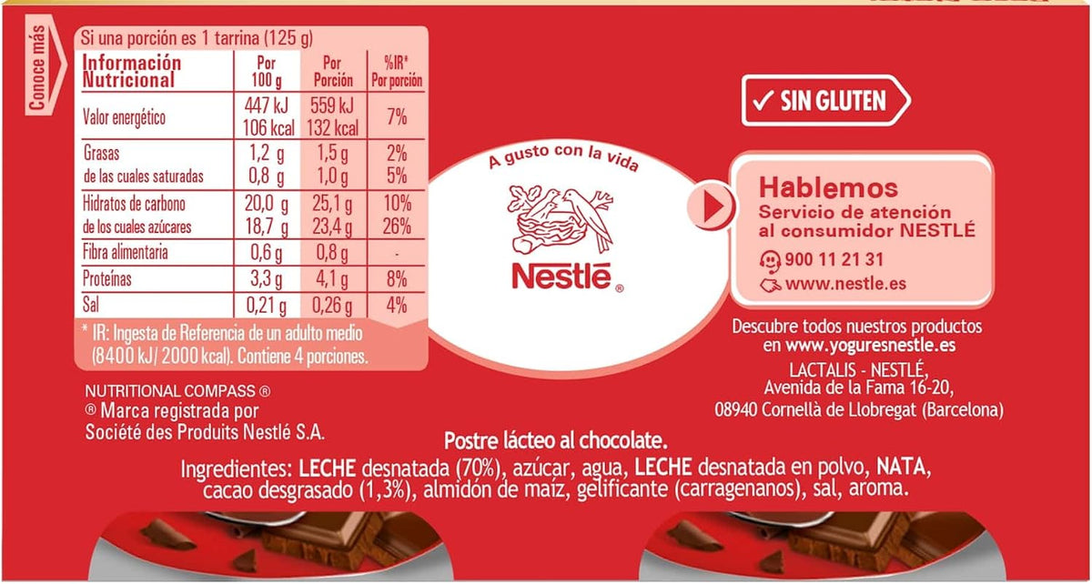 Nestle Yogur Chocolate Pack 4 X 125 g