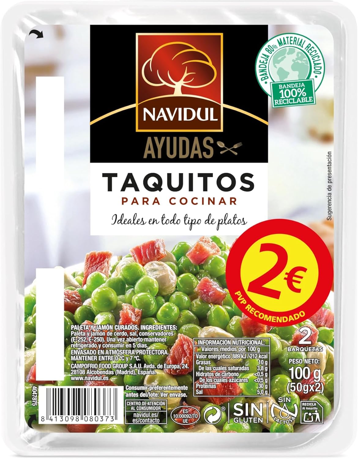 TAQUITOS PARA COCINAR NAVIDUL 100GR