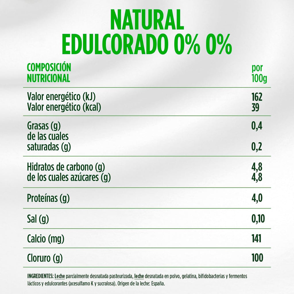 DANONE ACTIVIA 0% NAT.EDULCORADO P-8 UND.X125GR