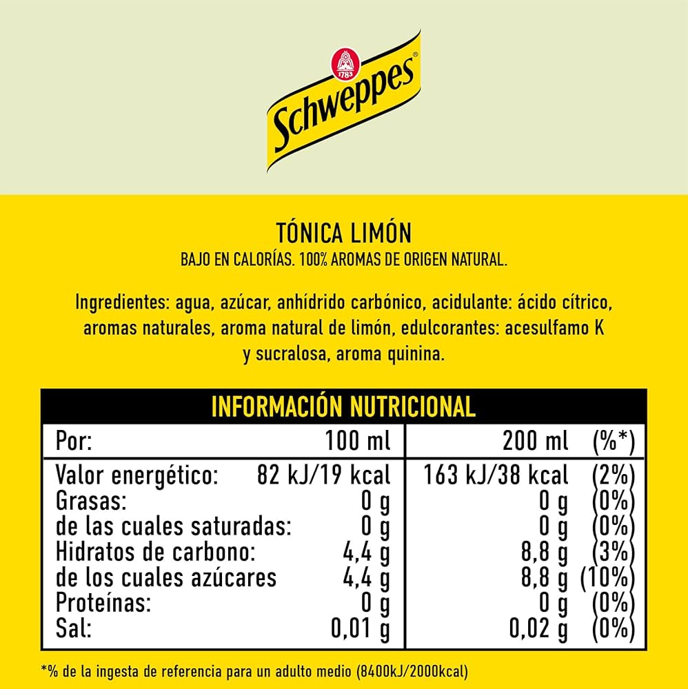 SCHWEPPES LIMON 33CL